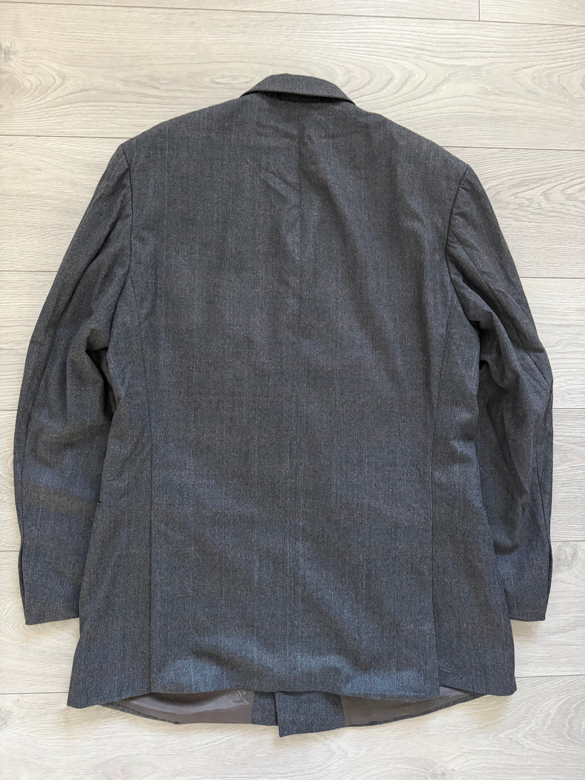 Hugo Boss 1980s Super 120s Peaked Lapel Double Breasted Wool Sport Jacket Blazer - Size XL