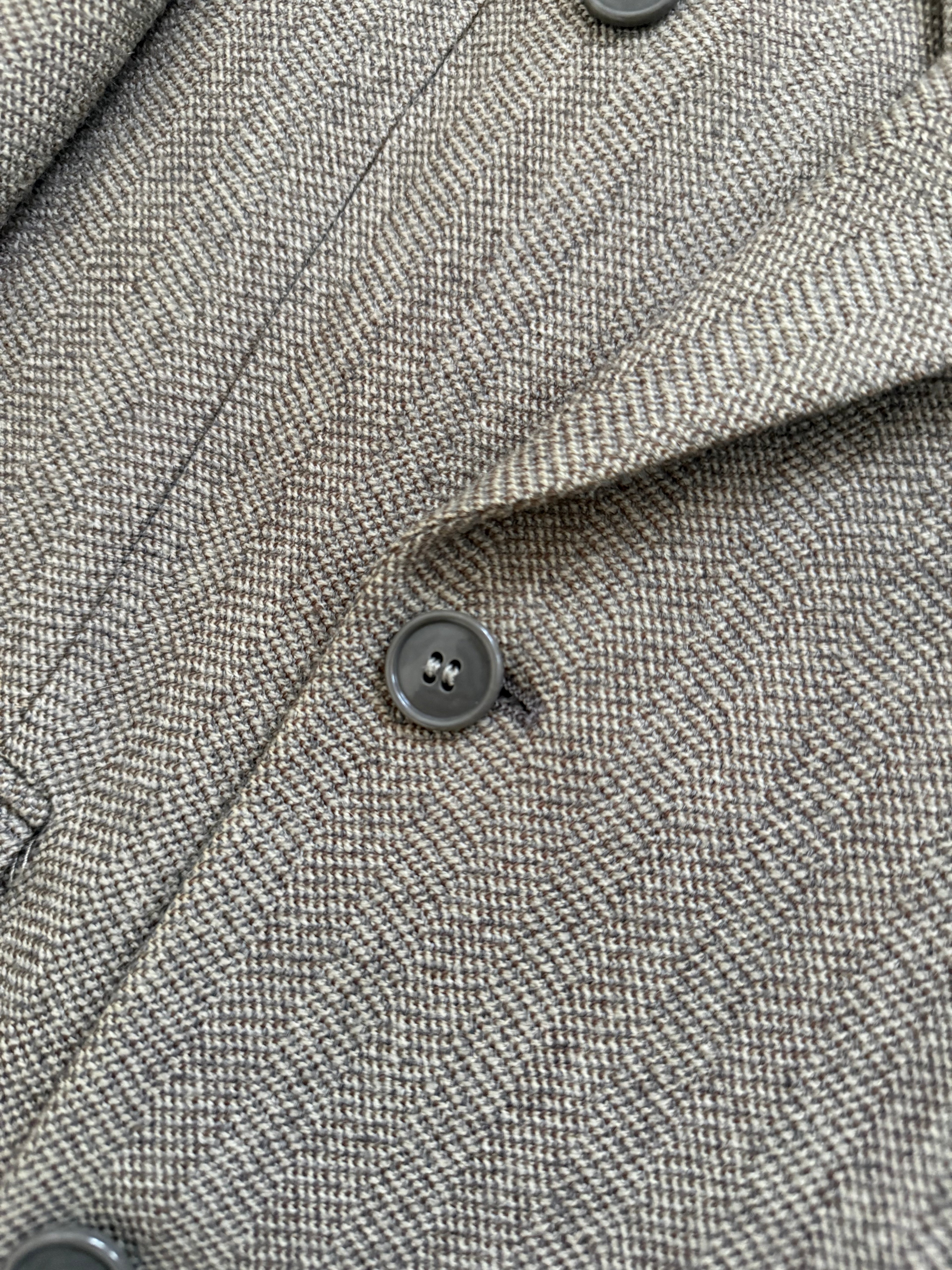 Dior 1980s Peaked Lapel Double Breasted Textured Wool Sports Blazer Jacket - Size M