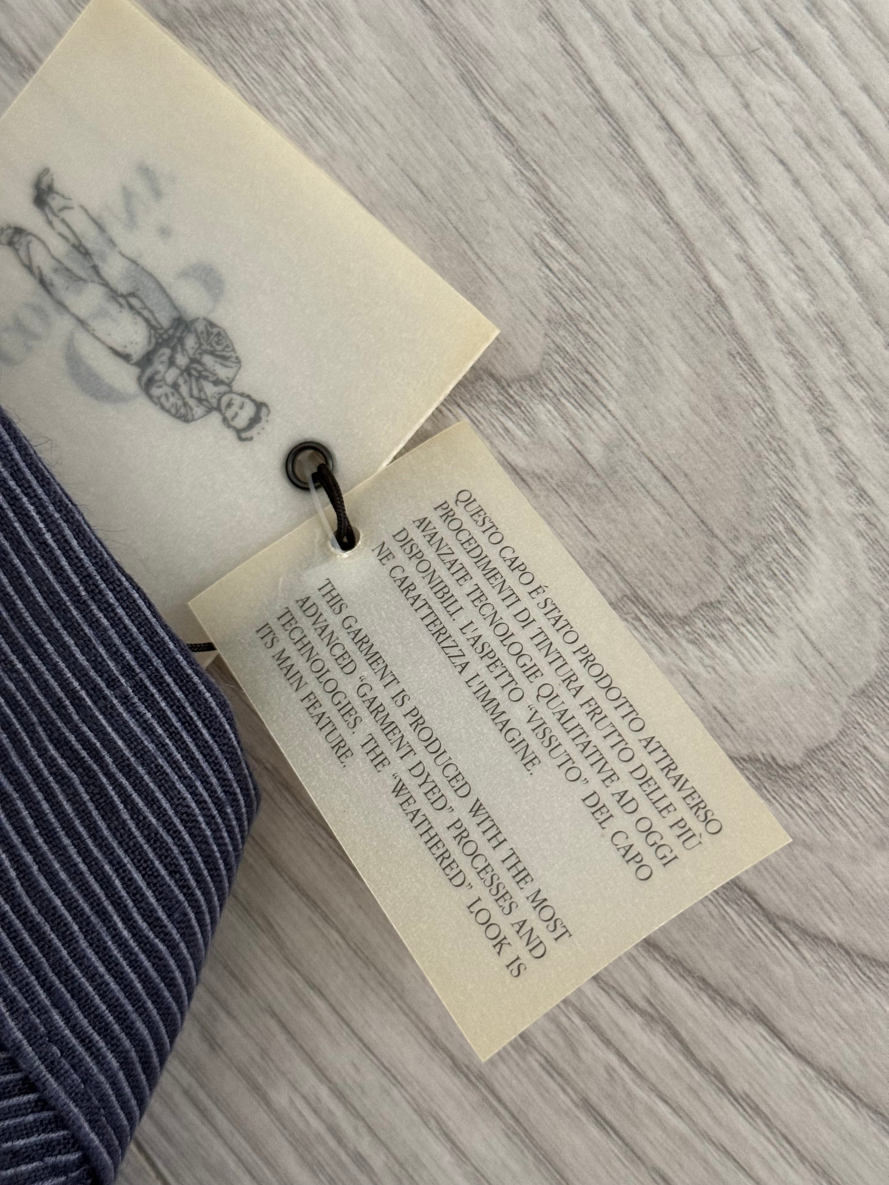C.P. Company SS2006 Garment Dyed Striped Linen Shirt - Size L