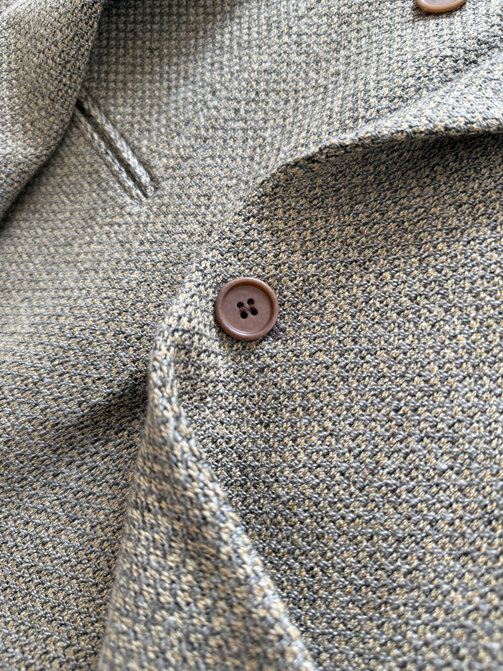 Giorgio Armani 1980s Peaked Lapel Double Breasted Textured Wool Sport Jacket Blazer - Size XXL