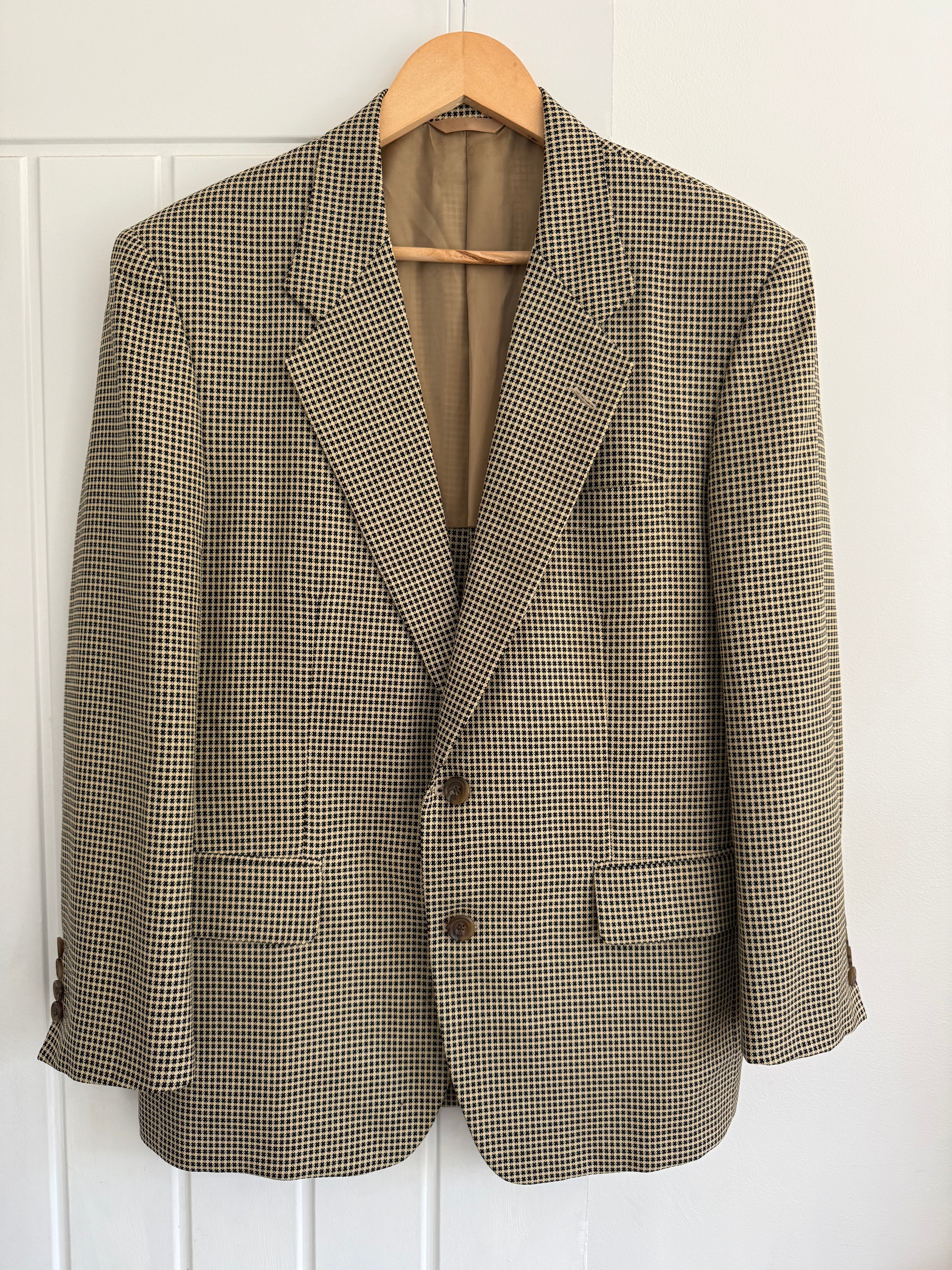 Dior 1980s 2B Unlined Textured Wool Sports Blazer Jacket - Size S