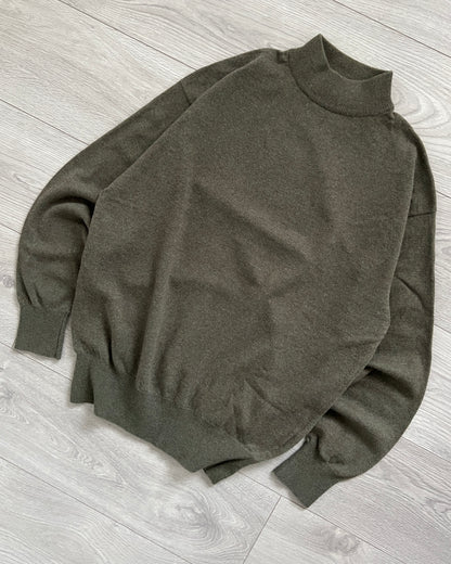 Comme Des Garcons Homme AD1991 Mock Neck Wool Sweater - Size M