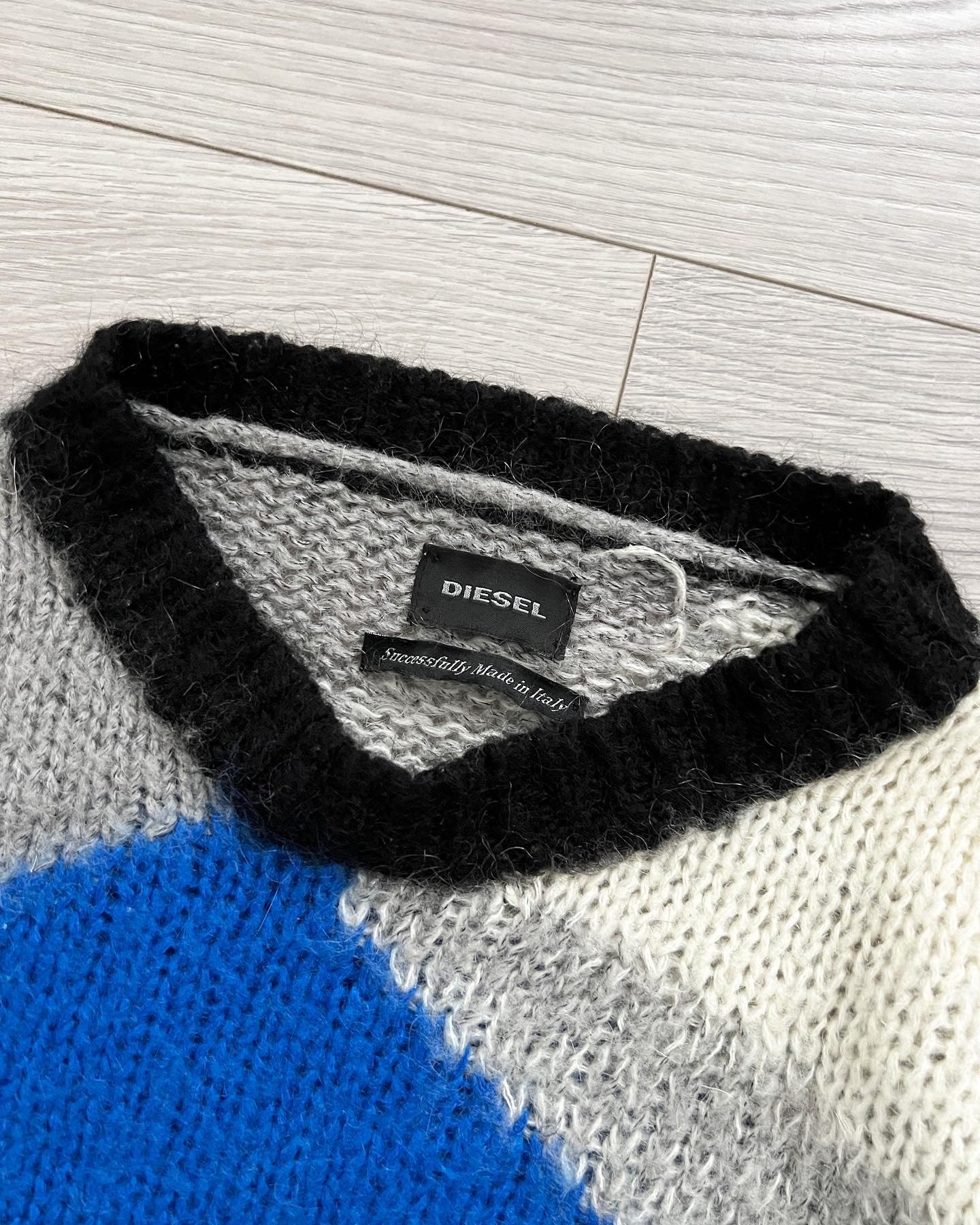 Diesel Geometric Mohair Knit Sweater - Size M