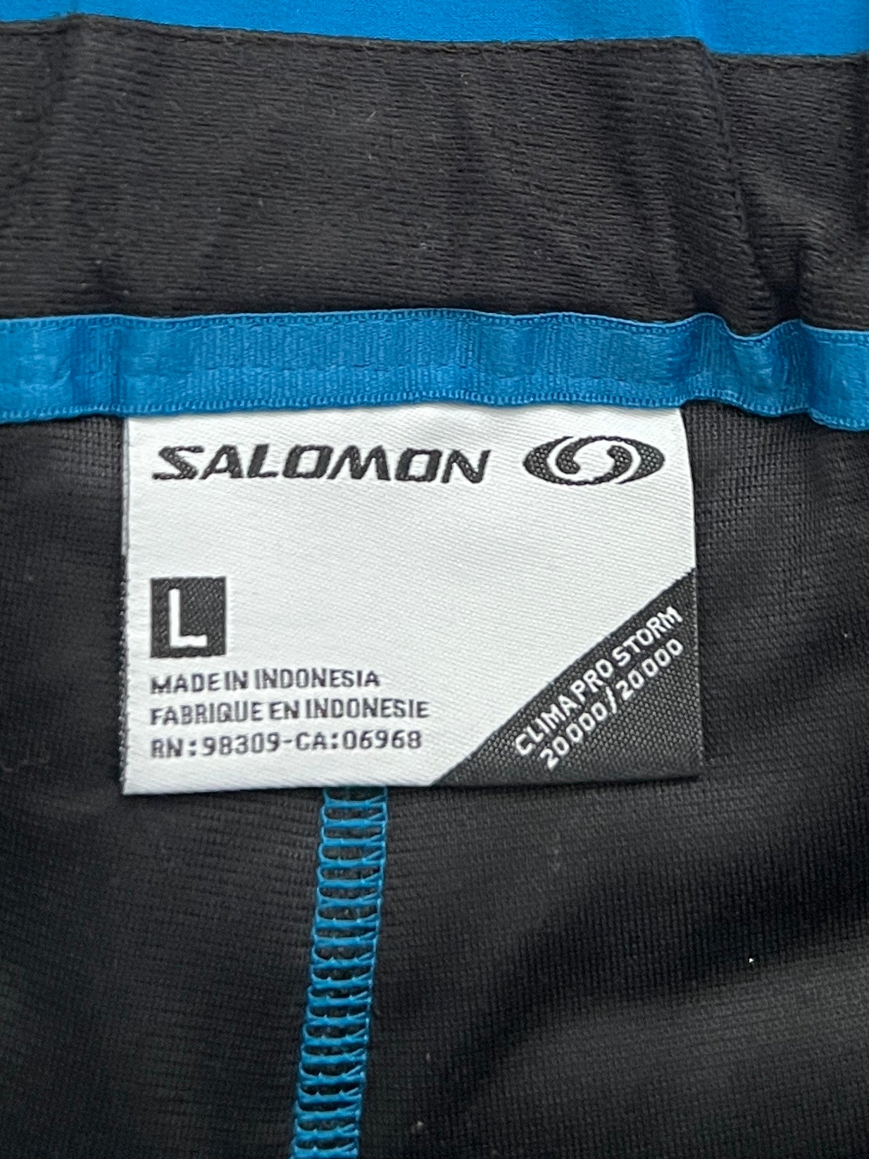 Salomon 2005 Clima-Pro Storm Insulated Waterproof Pants - Size L
