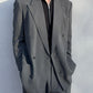 Giorgio Armani 1990s Double Breasted Draped Pleated Wool Suit - Size L Jacket / 32" Waist