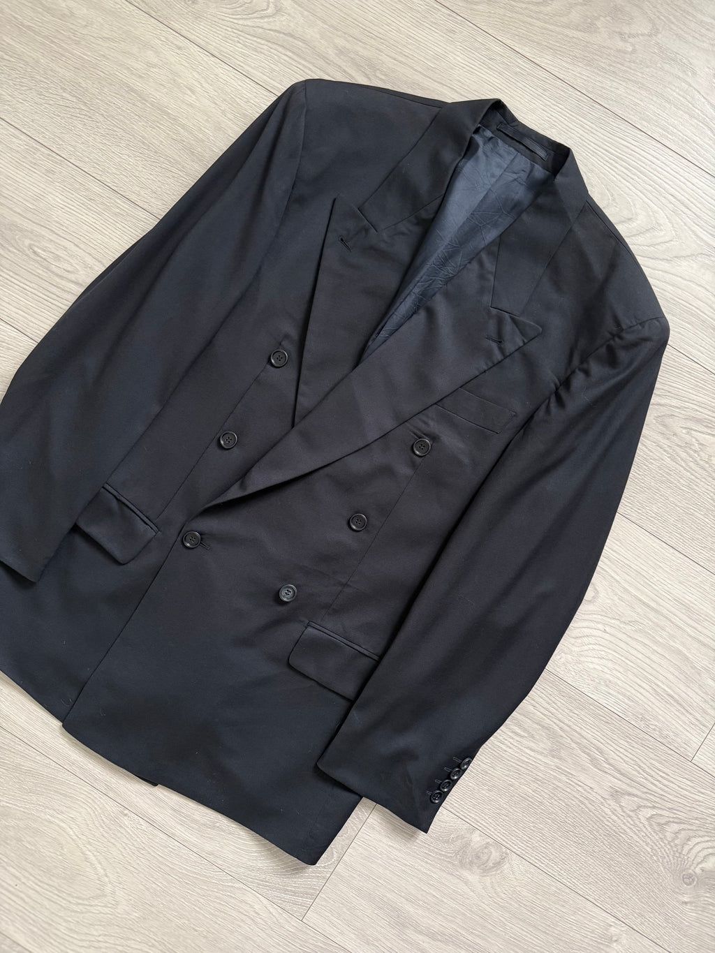 Hugo Boss 1980s 'Al Capone' Double Breasted Peaked Lapel Sports Jacket Blazer - Size M