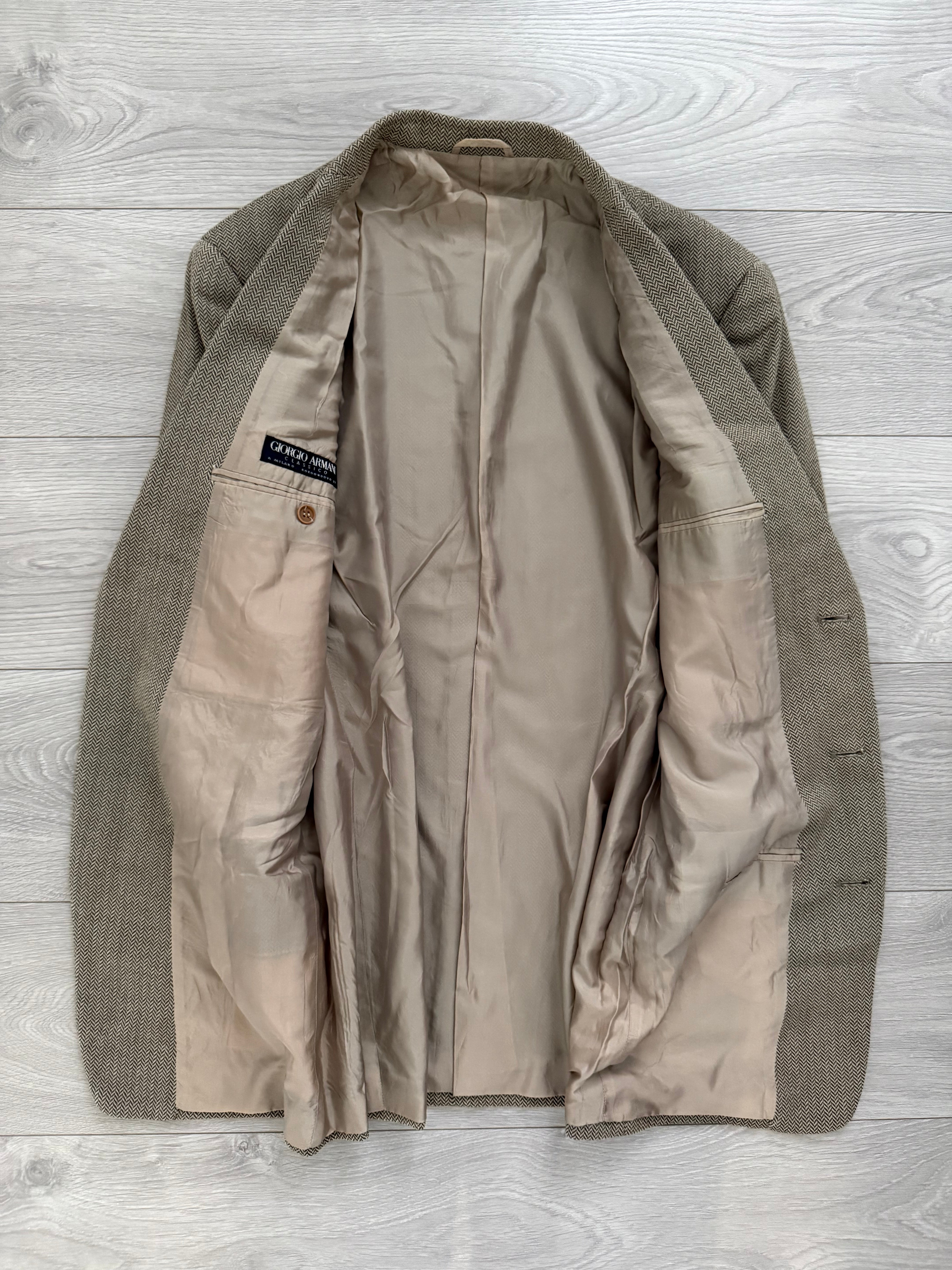 Giorgio Armani 1990s 3B Textured Jacquard Wool Sports Jacket