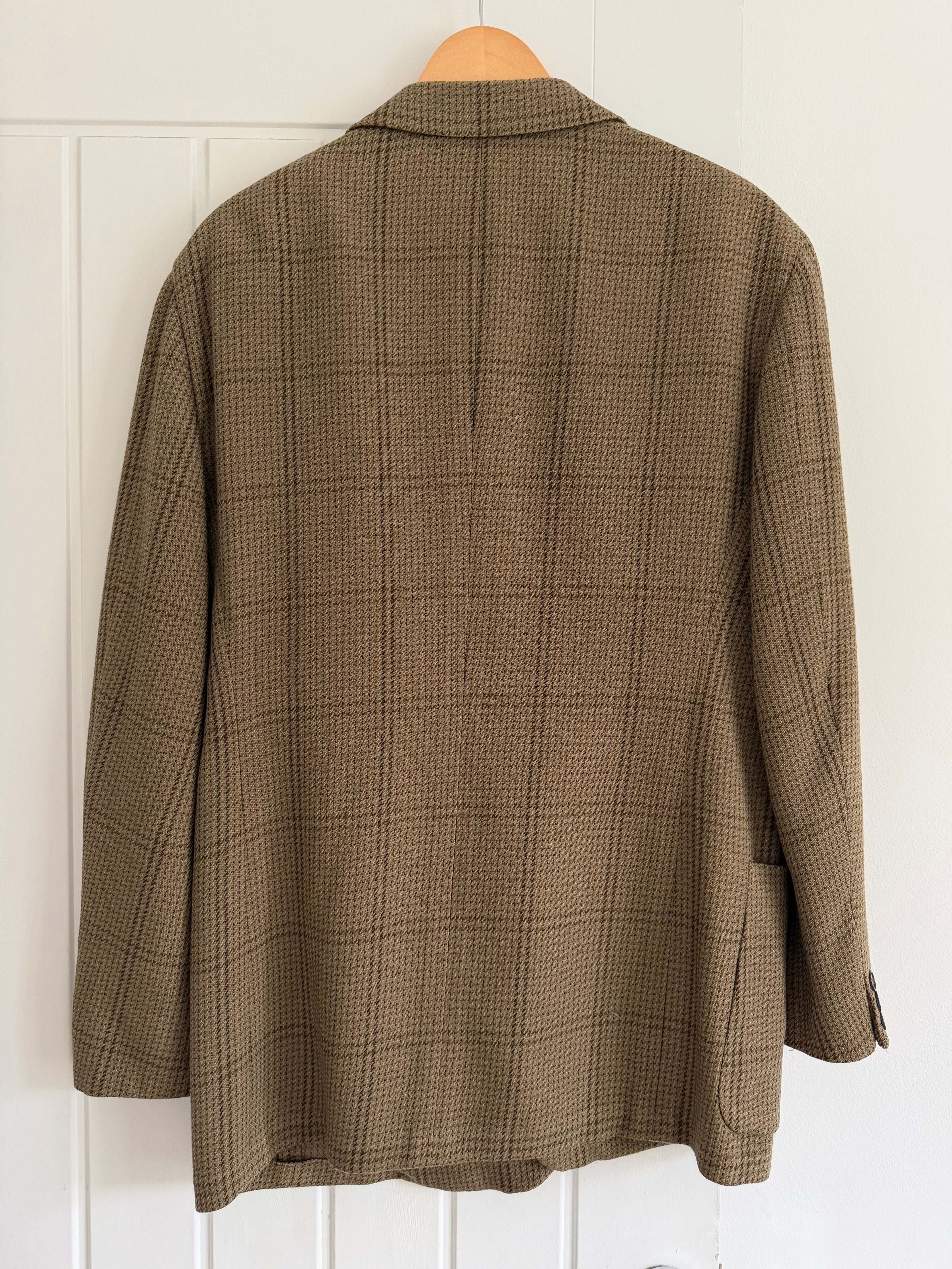 Giorgio Armani 1980s 2B Wool Blend Unlined Sport Jacket Blazer - Size M