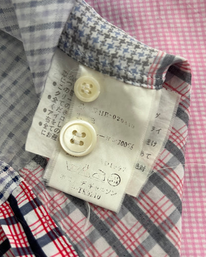 Comme Des Garcons Homme 1997 Patchwork Rayon Shirt - Size L