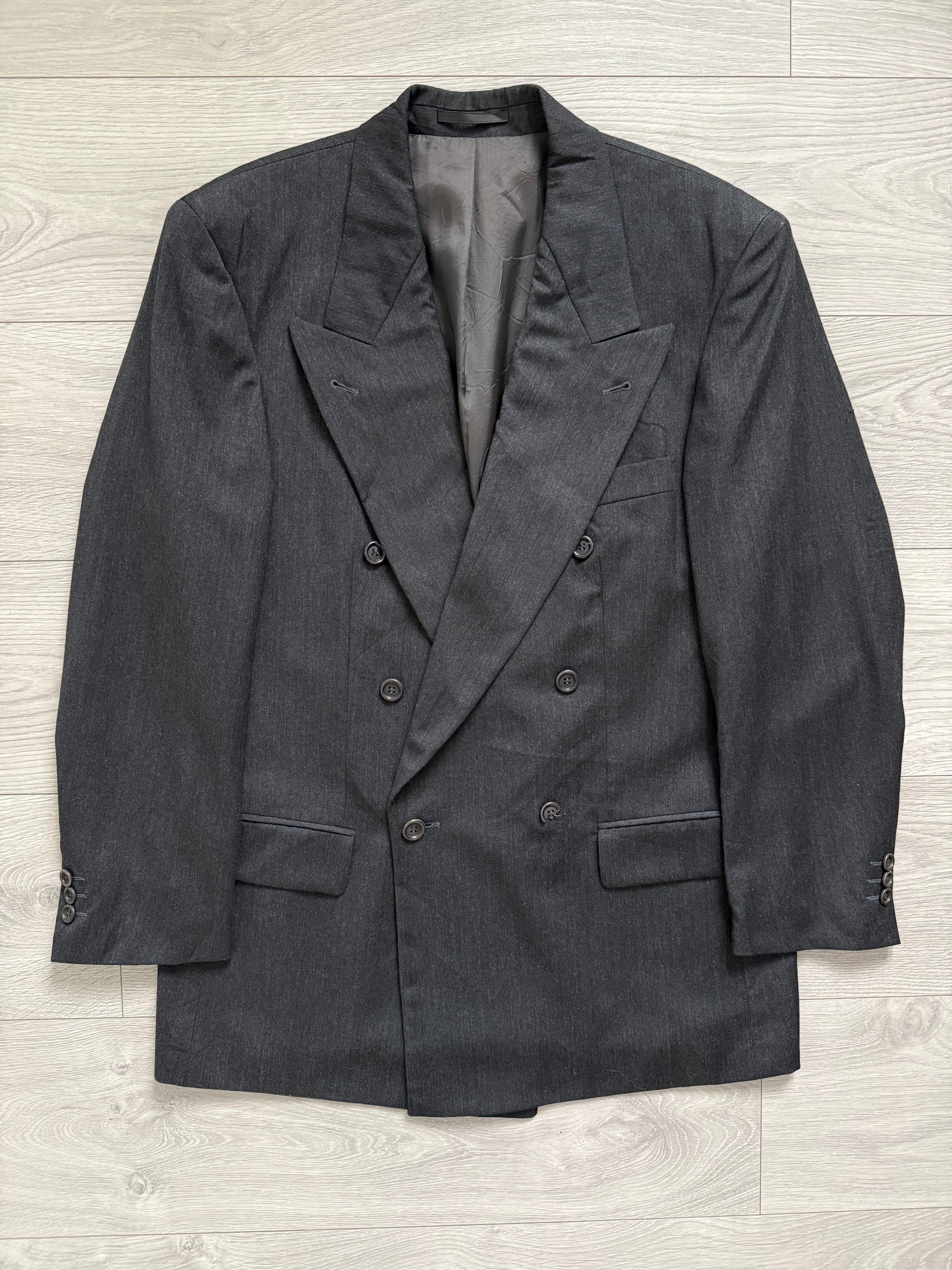 Hugo Boss 1980s 'Al Capone' Double Breasted Peaked Lapel Sports Jacket Blazer - Size S