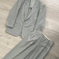 Comme Des Garcons Homme SS1991 Wool Pleated Grey Suit - Size M Jacket / 31 Waist