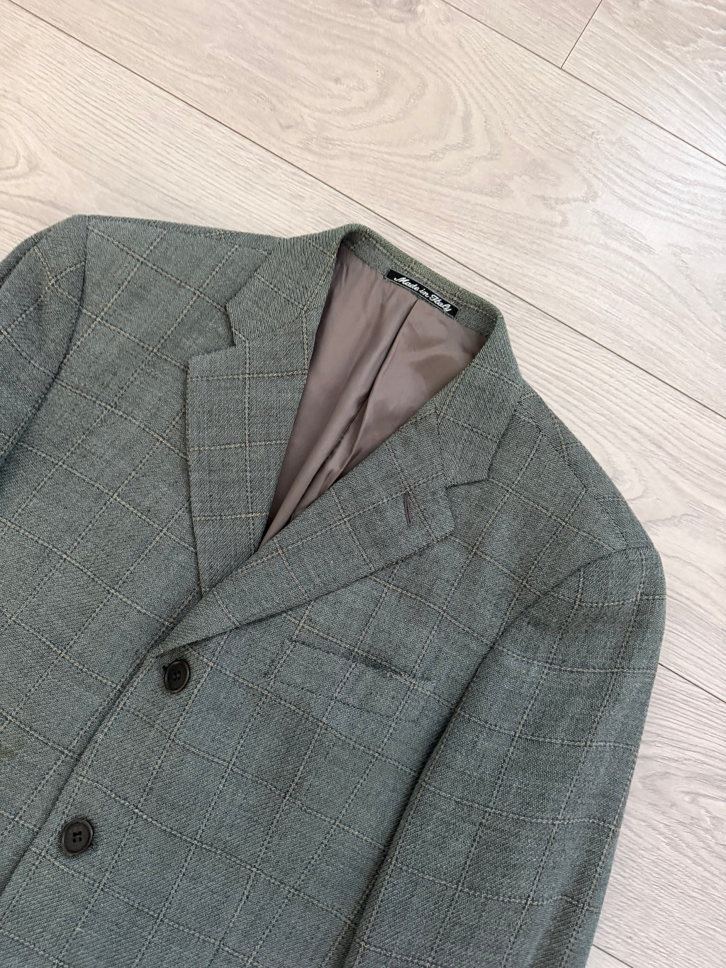Giorgio Armani 1980s 3B Wool Textured Sport Jacket Blazer - Size M