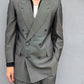 Yves Saint Laurent 1990s Double-Breasted Pleated Wool Suit - Size S Jacket / 30" Waist
