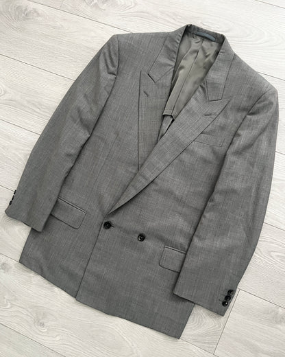 Comme Des Garcons Homme Deux 1990s Wool Pleated Suit - Size L Jacket / 34 Waist