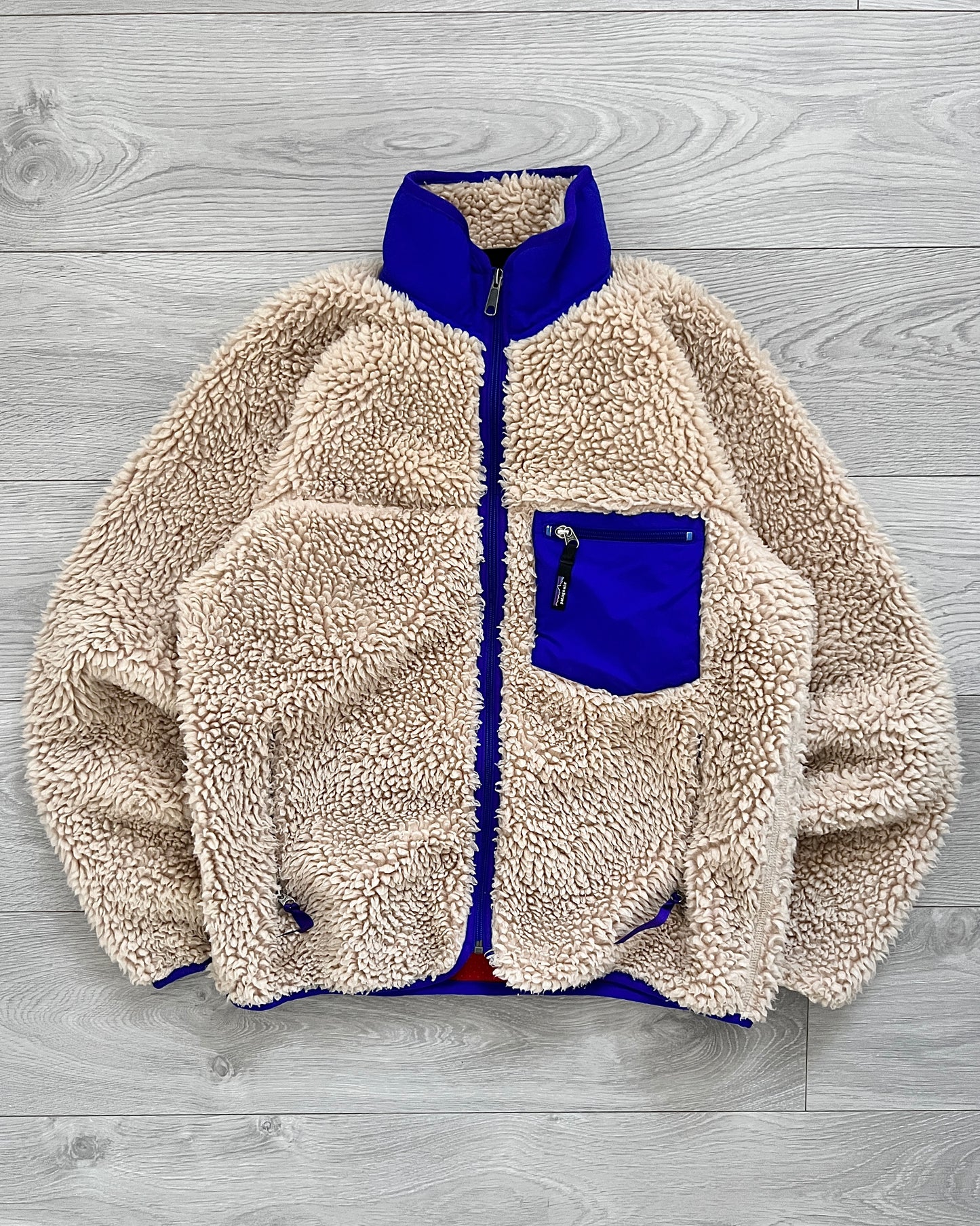 Patagonia FW2000 Deep Pile Retro Fleece Jacket Oatmeal - Size S