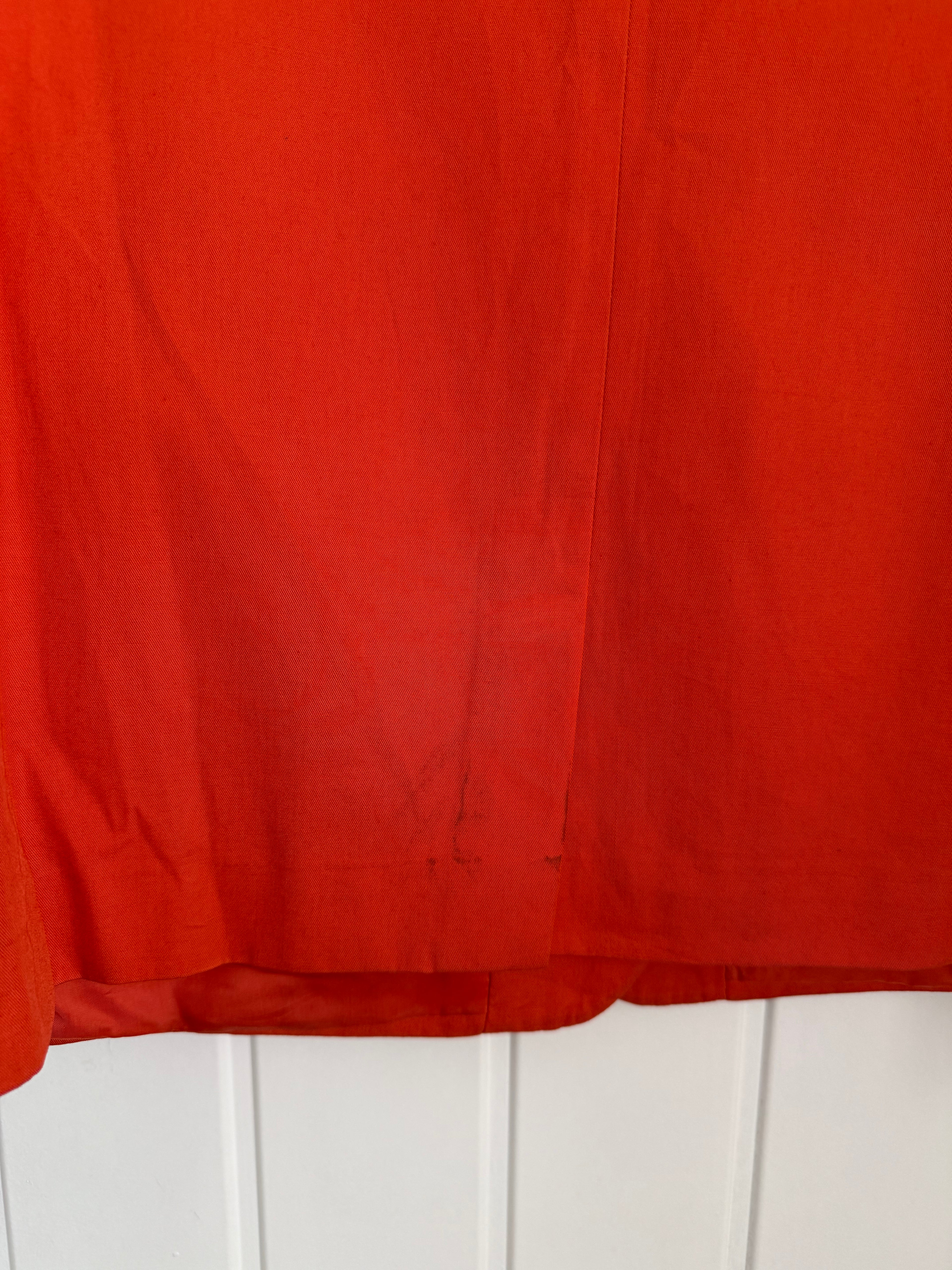 Versace 1980s 1B Orange Cotton Sport Jacket Blazer - Size L
