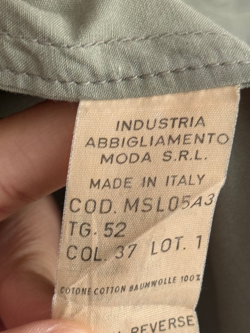 Emporio Armani 1980s Cotton Rain Overcoat - Size L