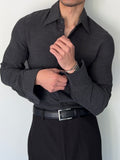Giorgio Armani Black Label 1990s Spear Collar Shirt - Size S