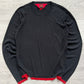 Jean Paul Gaultier 00s Inverted Red Trim Knit Sweater - Size S