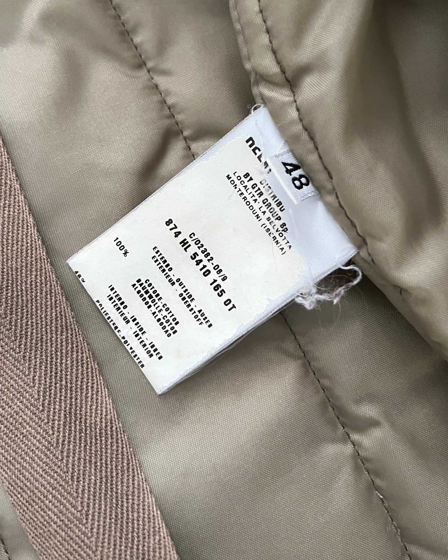 Helmut Lang AW1999 Brushed Cotton Astro Moto Bondage Jacket - Size M