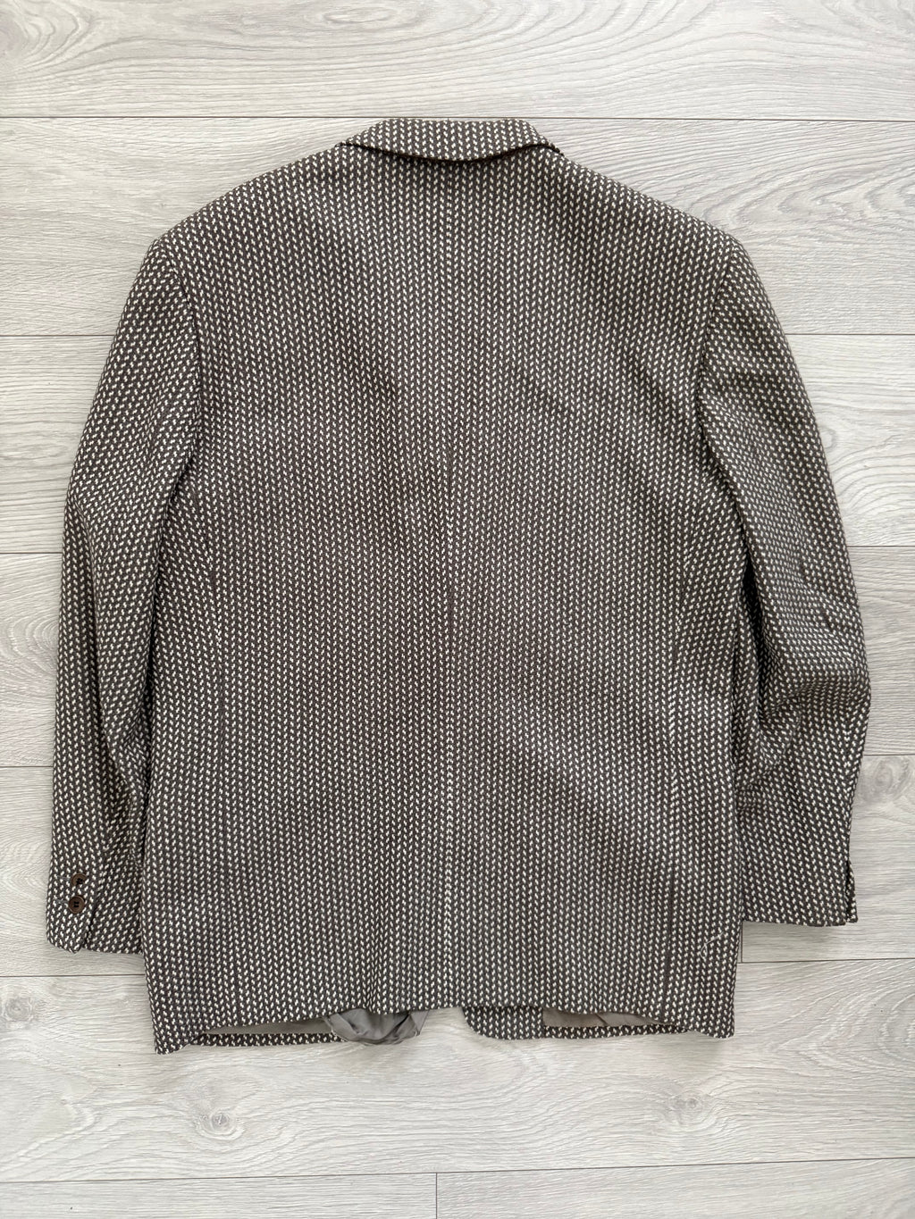 Basile 1980s 2B Textured Wool Sports Jacket Blazer - Size L
