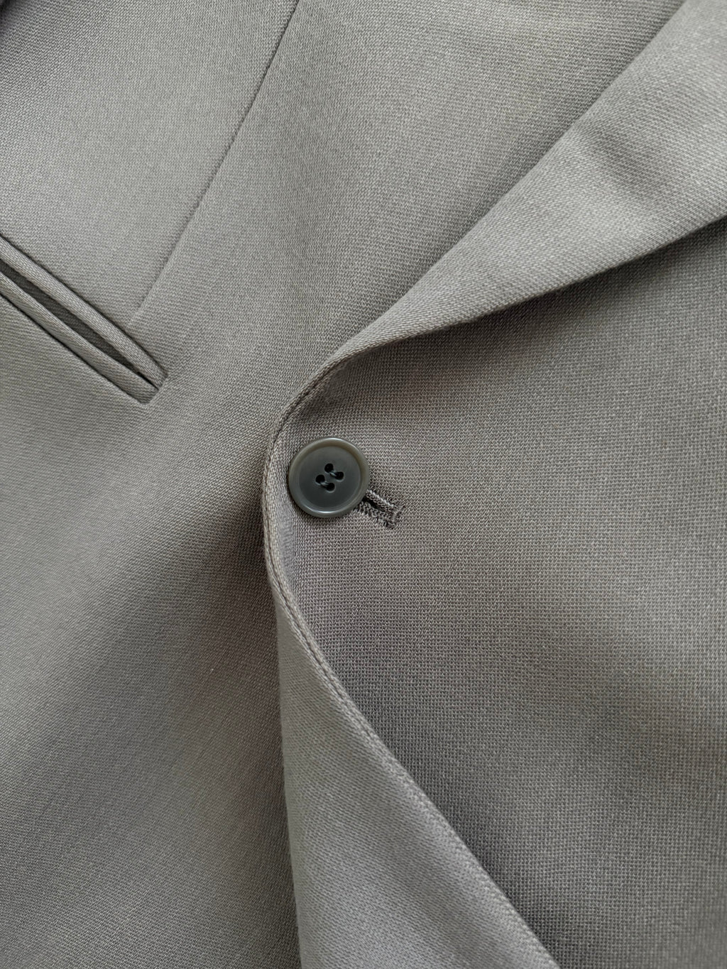 Emporio Armani 1990s Peaked Lapel Double Breasted Taupe Sports Jacket Blazer - Size S