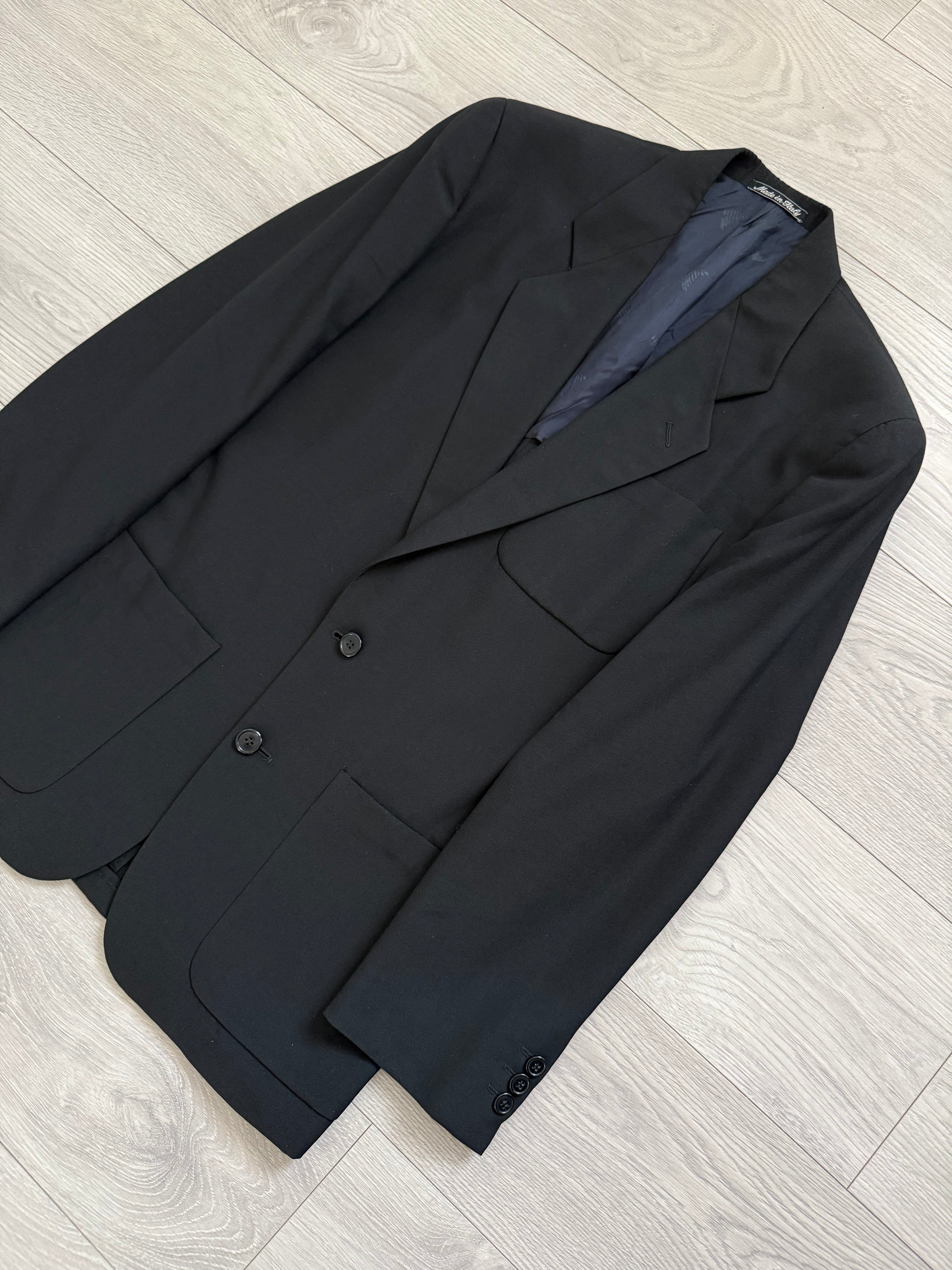 Emporio Armani 1980s 2B Unlined Wool Sports Jacket Blazer - Size S