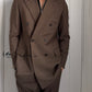 Prada FW2005 Runway Double-Breasted Mohair Wool Suit - Size L Jacket / 34" Waist