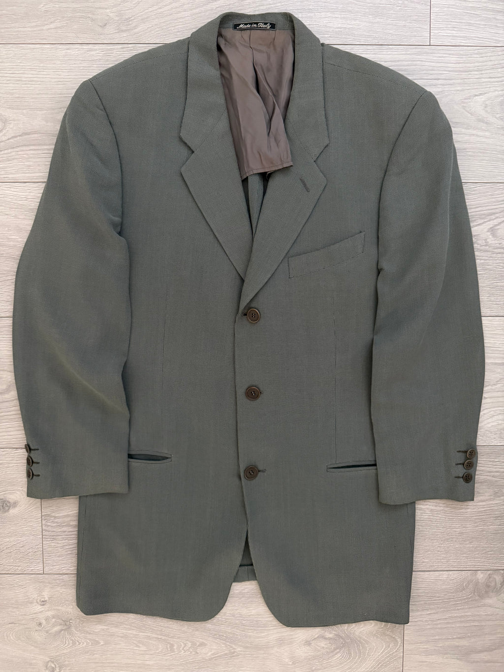 Giorgio Armani 1980s 3B Viscose Wool Unlined Sport Jacket Blazer  - Size M