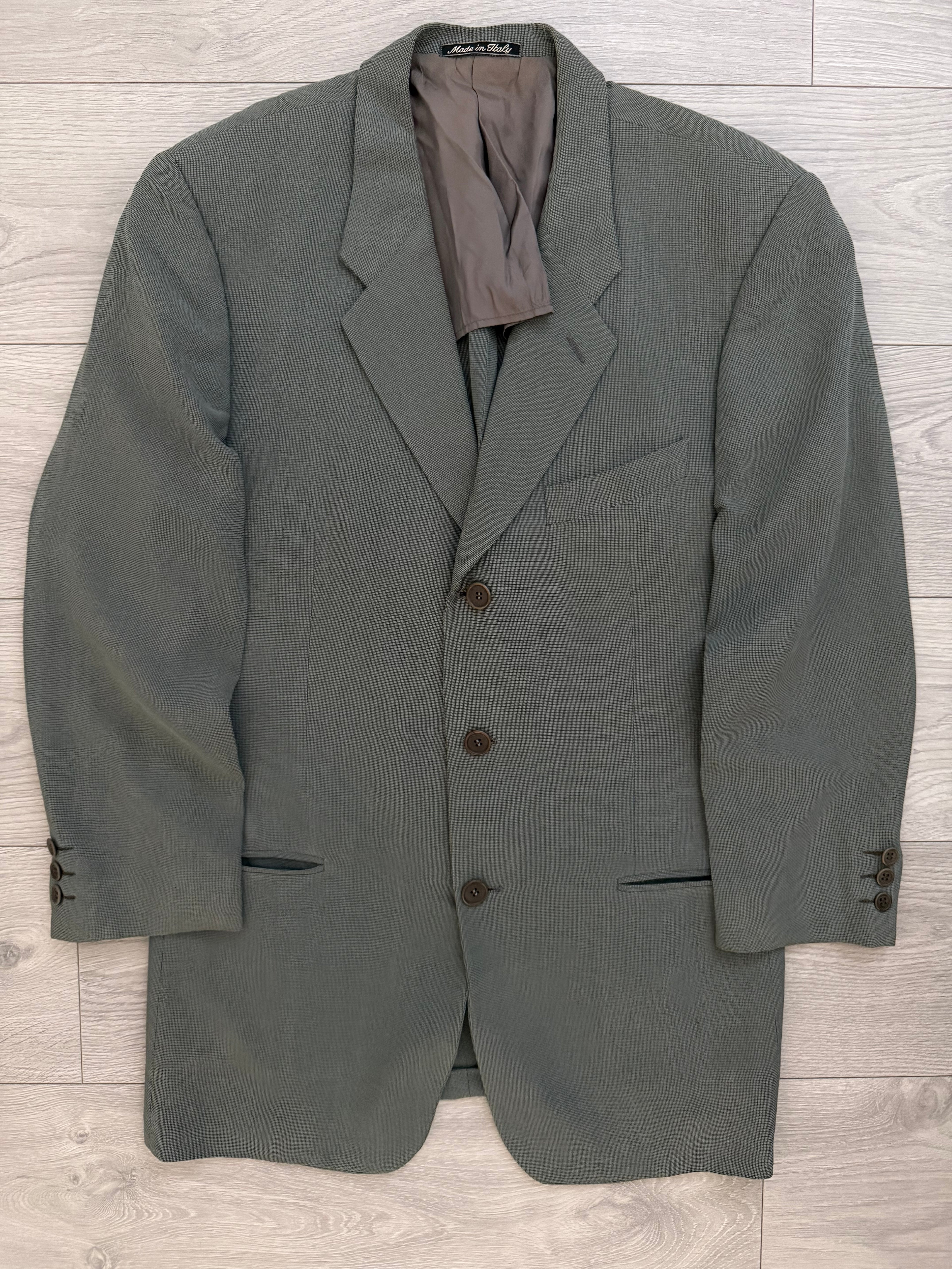 Giorgio Armani 1980s 3B Viscose Wool Unlined Sport Jacket Blazer  - Size M