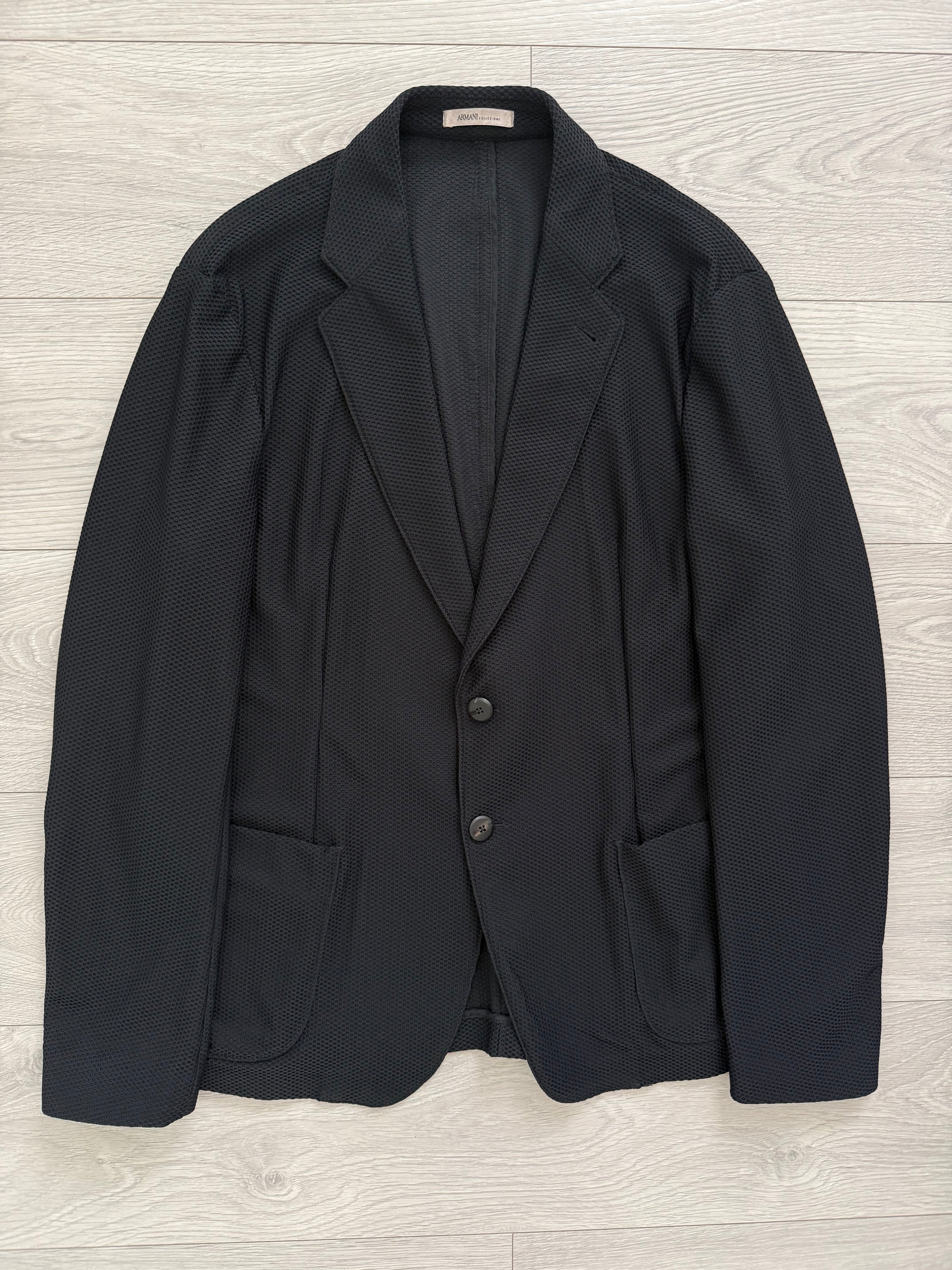 Armani 2000s 2B Mesh Tailored Sports Jacket Blazer - Size L