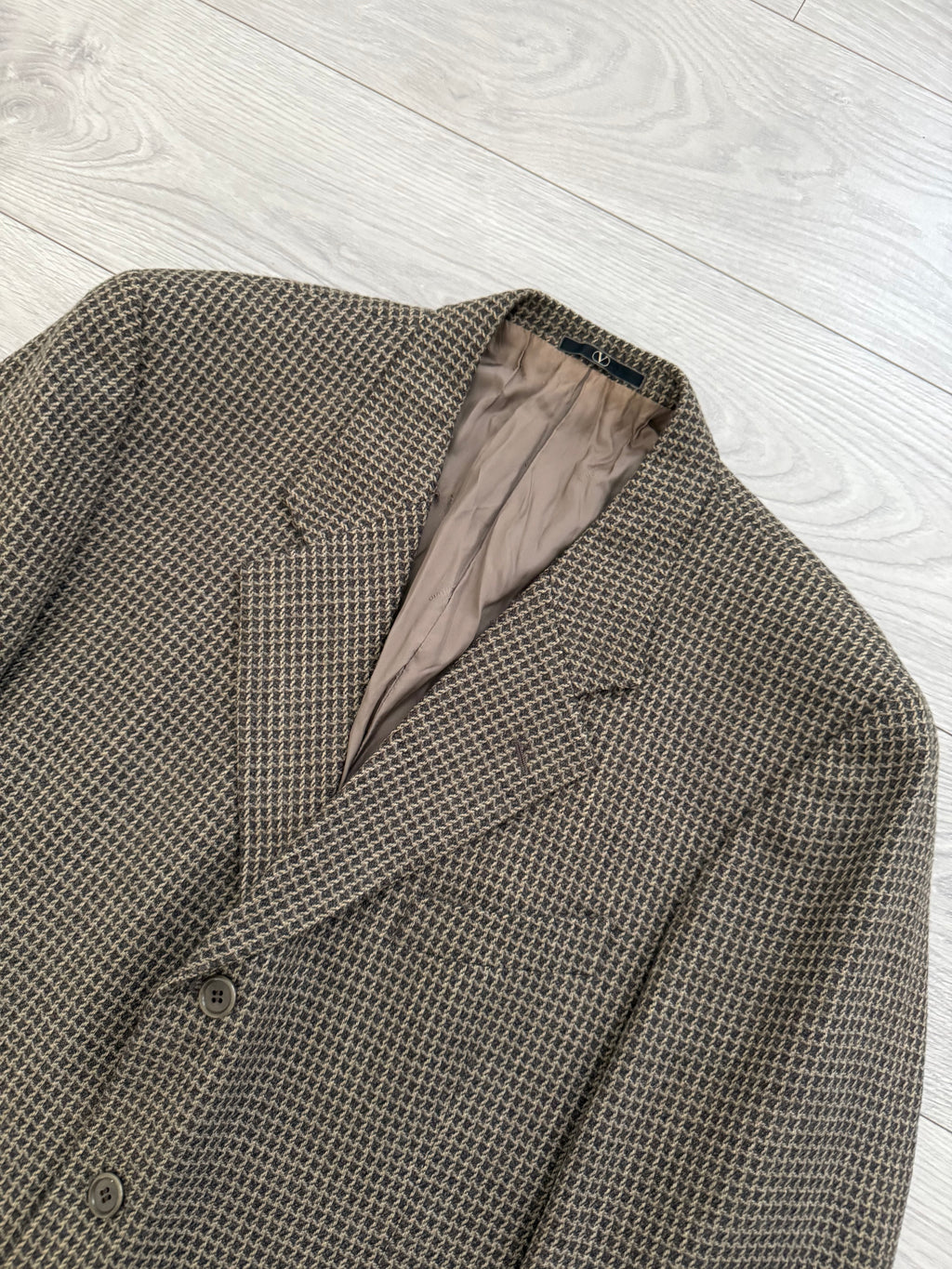 Valentino 1980s Textured 3B Wool Sports Blazer Jacket - Size XXL