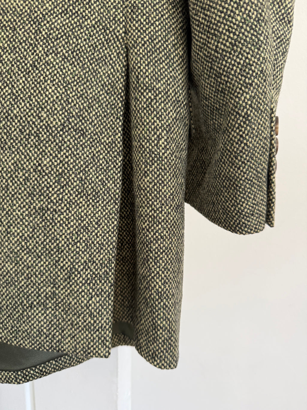 Dior 1980s Peaked Lapel Double Breasted Textured Wool Sports Blazer Jacket - Size S