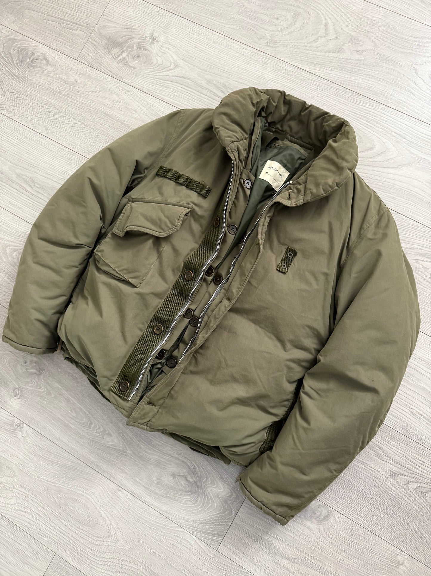 Helmut Lang FW1999 Down Filled M69 Flak Military Jacket - Size S