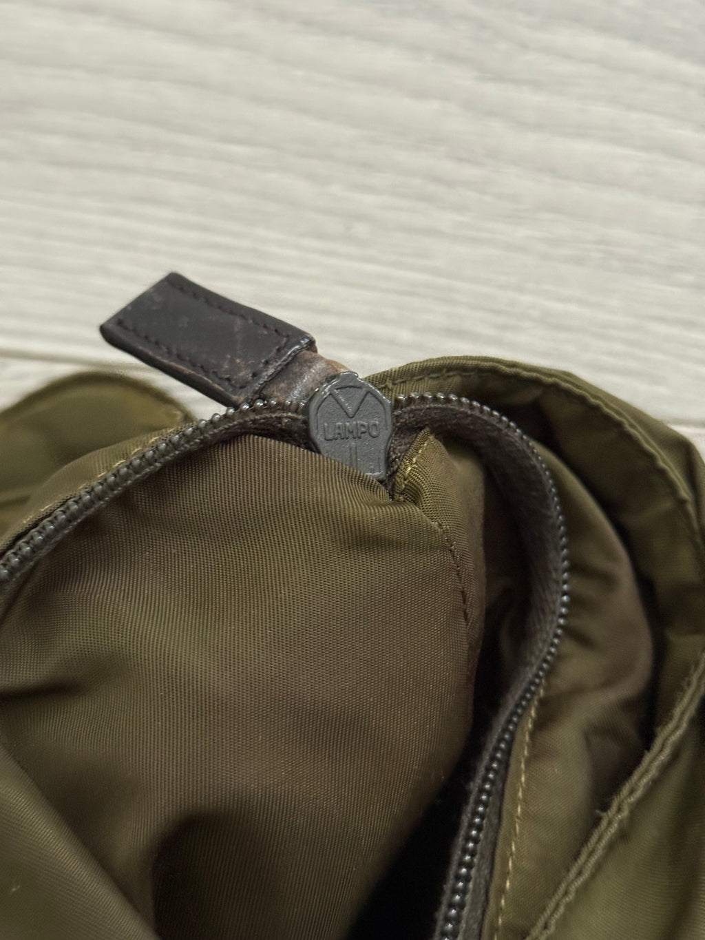 Prada Mainline Vintage Vela Nylon Plaque Logo Crossbody Bag