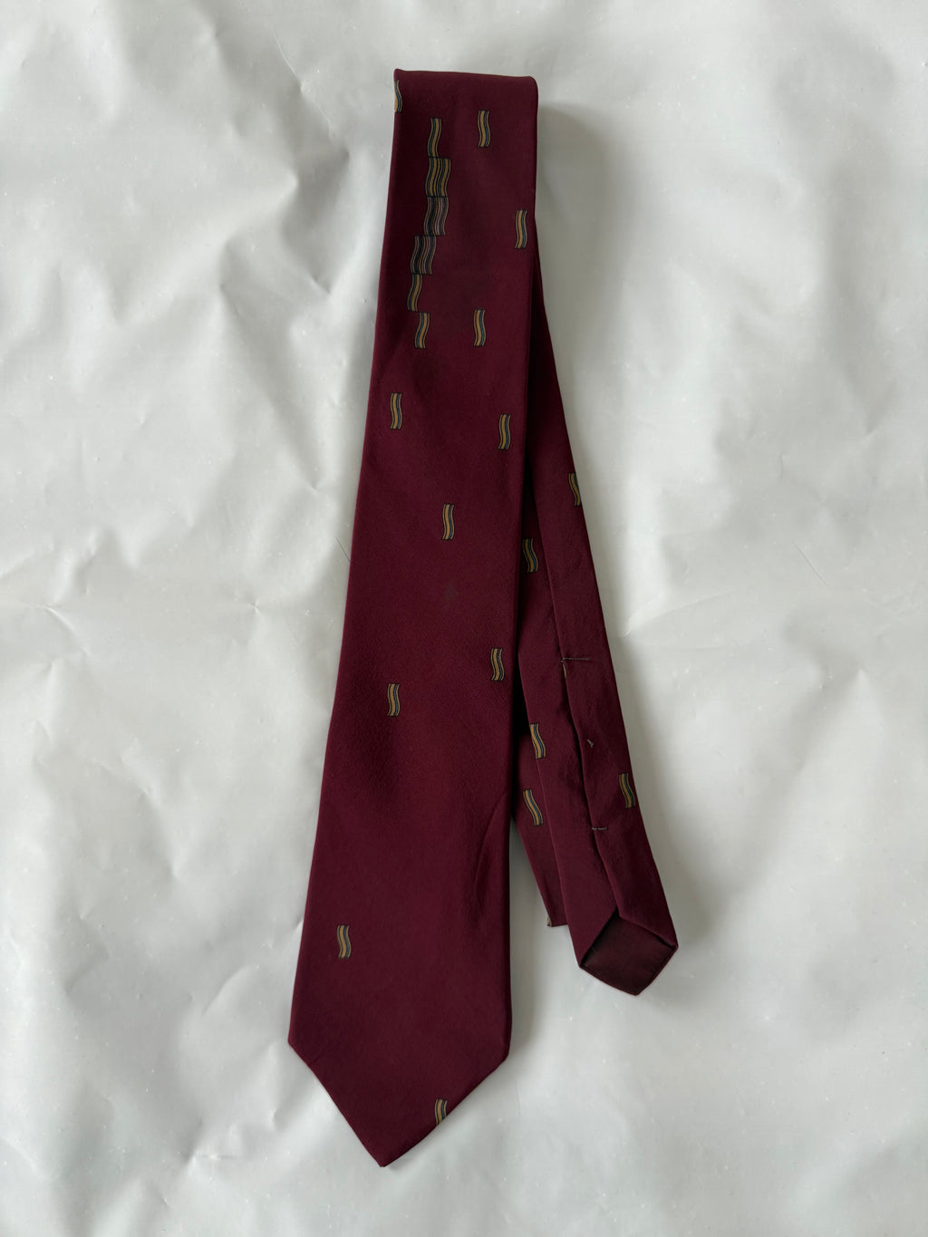 Lanvin Paris 1990s Silk Tie