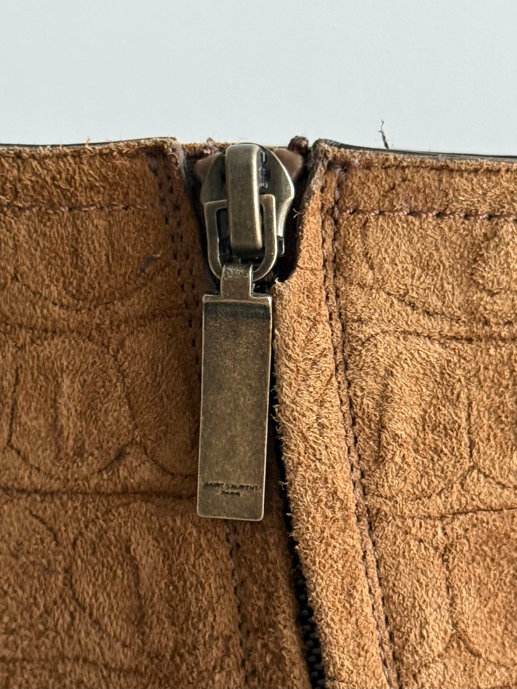 Saint Laurent Paris FW20 Croc Embossed Lukas Boots - Size US8