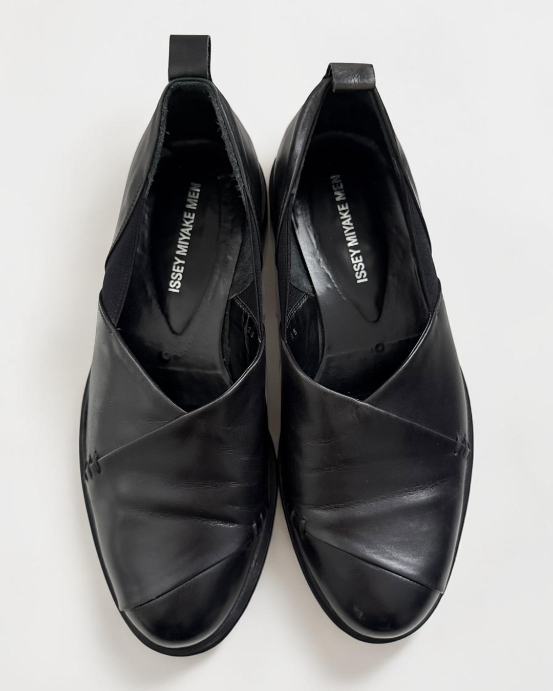 Issey Miyake Vintage Slip-On Leather Derby Shoes - Size US7