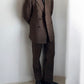 Prada FW2005 Runway Double-Breasted Mohair Wool Suit - Size L Jacket / 34" Waist