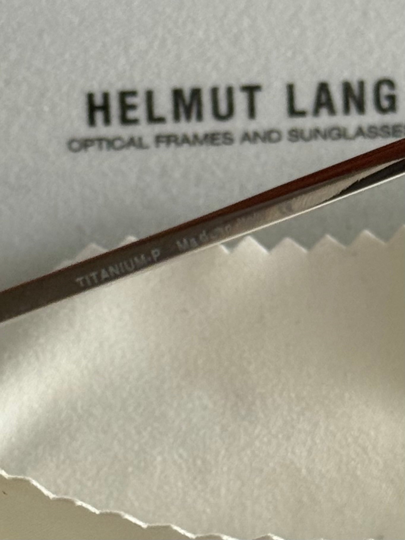 Helmut Lang 1999 Titanium Aviator Sunglasses
