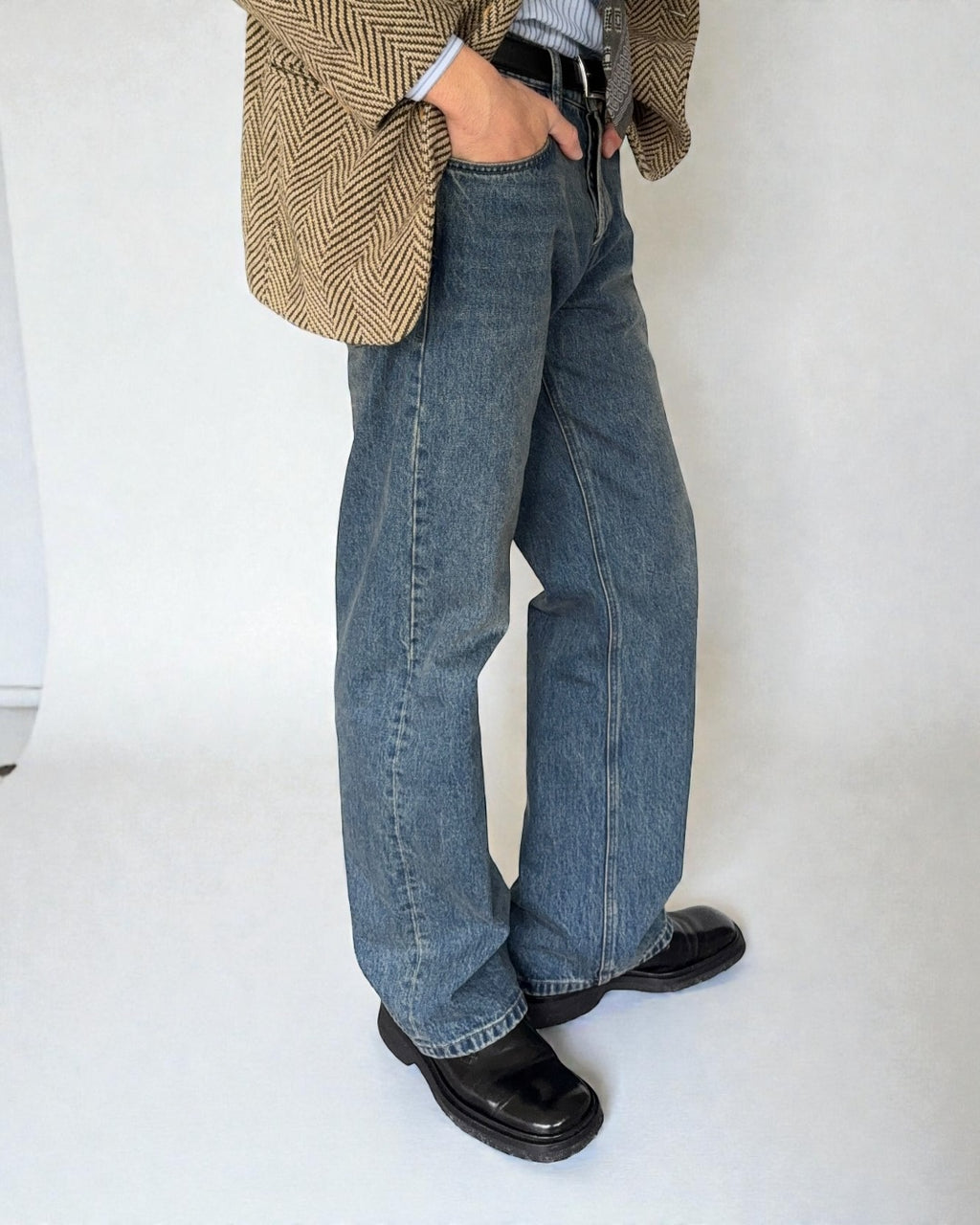 Prada 1999 Crepe Sole Square Toe Leather Chukka Boots - Size US9