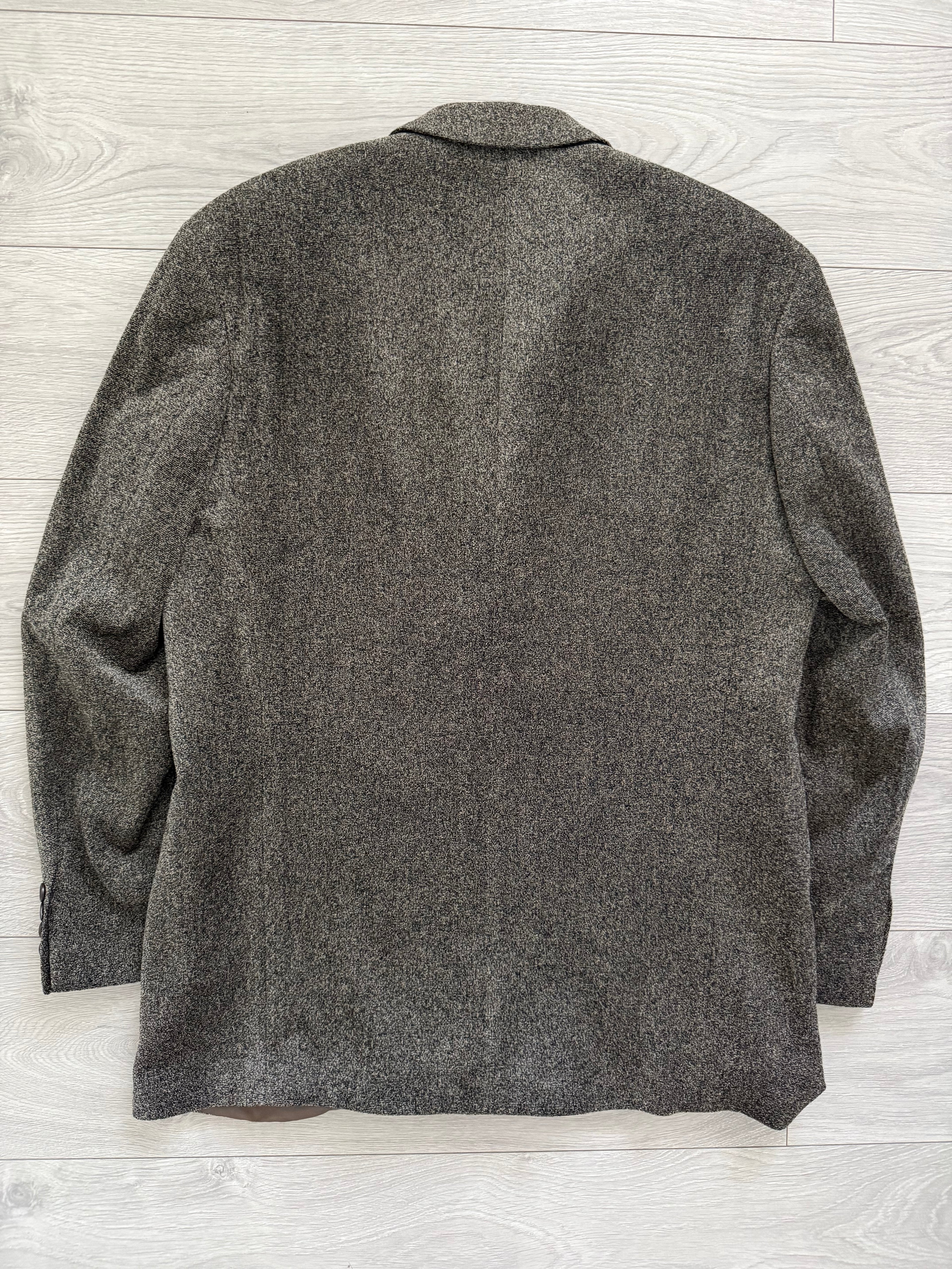 Hugo Boss 1980s 3B Torrelo Vierra Melagne Fabric Sports Jacket Blazer - Size XL