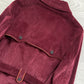 Prada FW2017 Runway Burgundy Red Western Corduroy Belted Coat - Size M