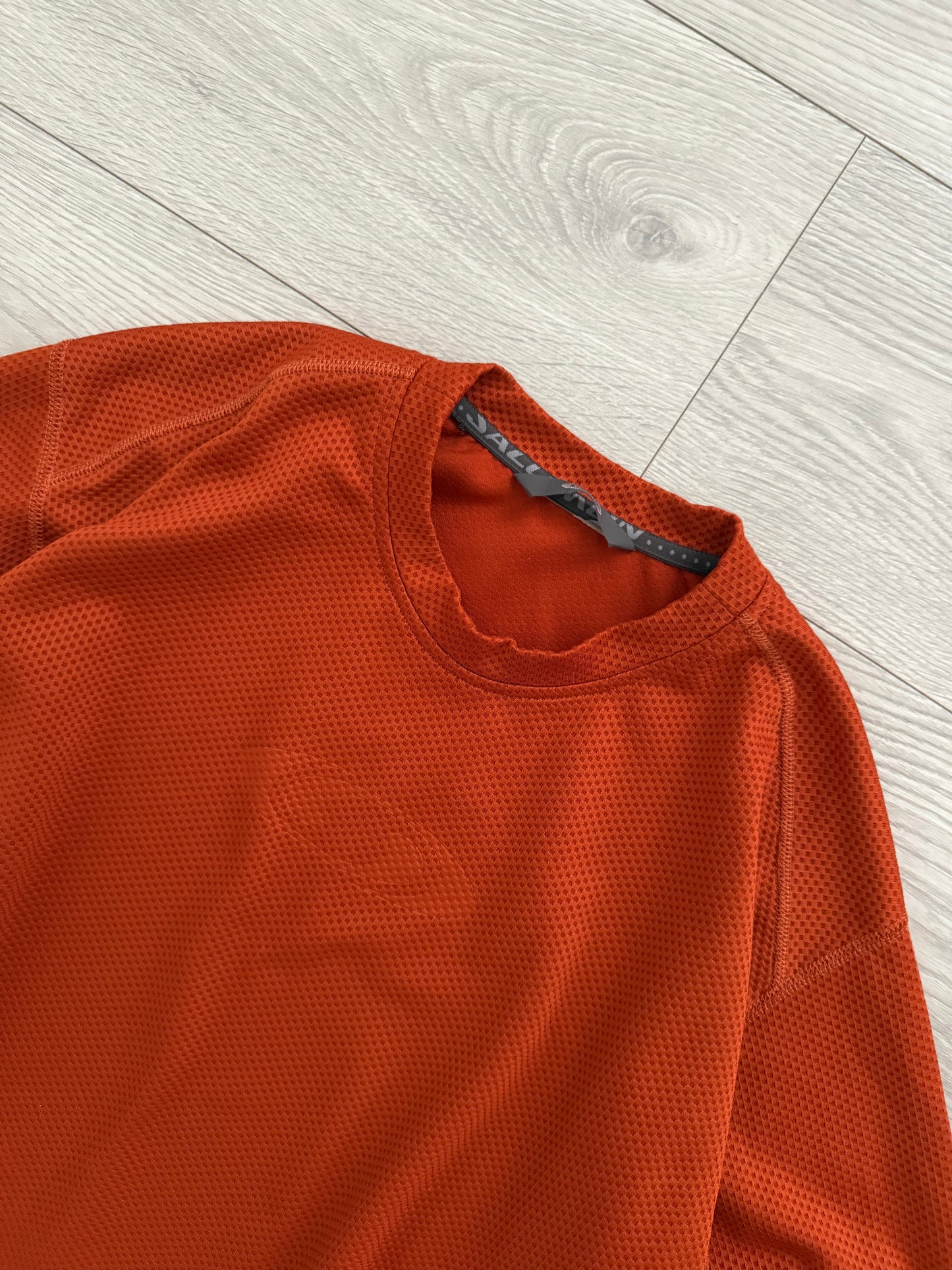 Salomon 00s Moto Mesh Orange Technical Long Sleeve - Size XL