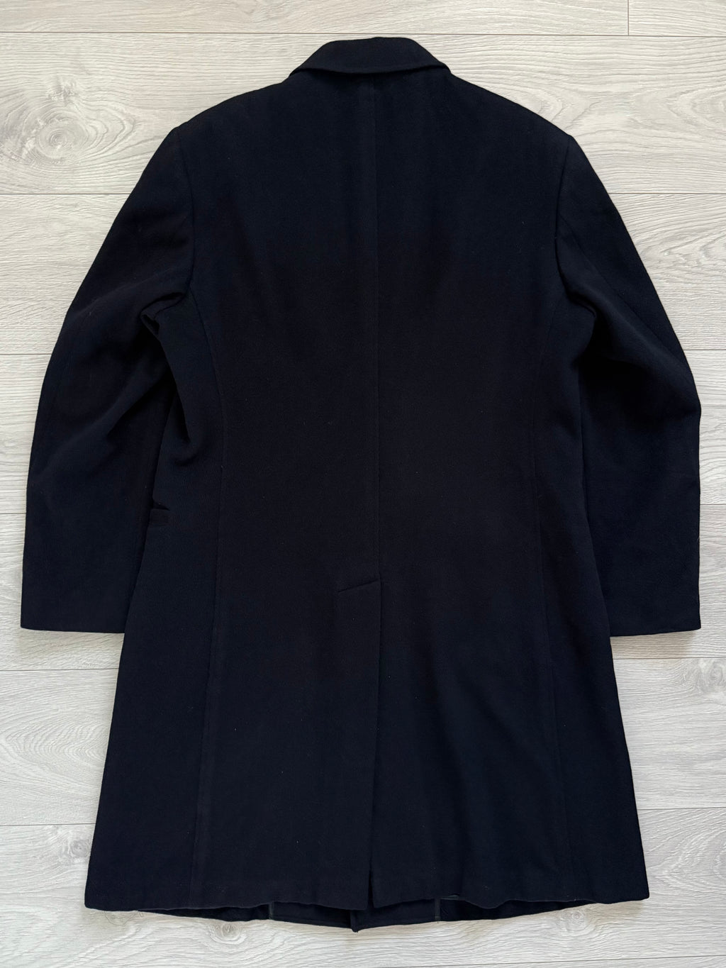 Armani 1990s Peaked Lapel Wool Coat - Size M