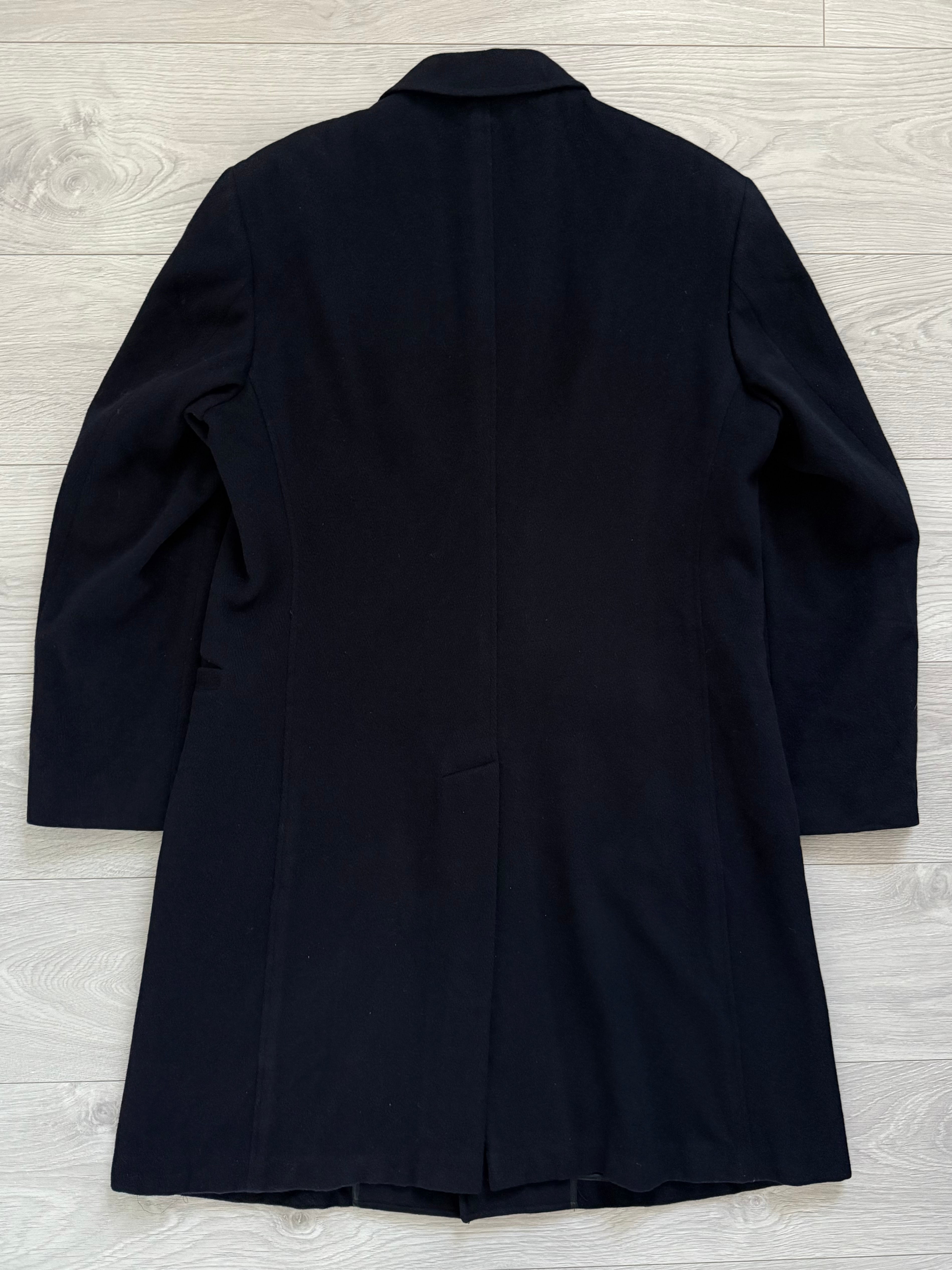Armani 1990s Peaked Lapel Wool Coat - Size M