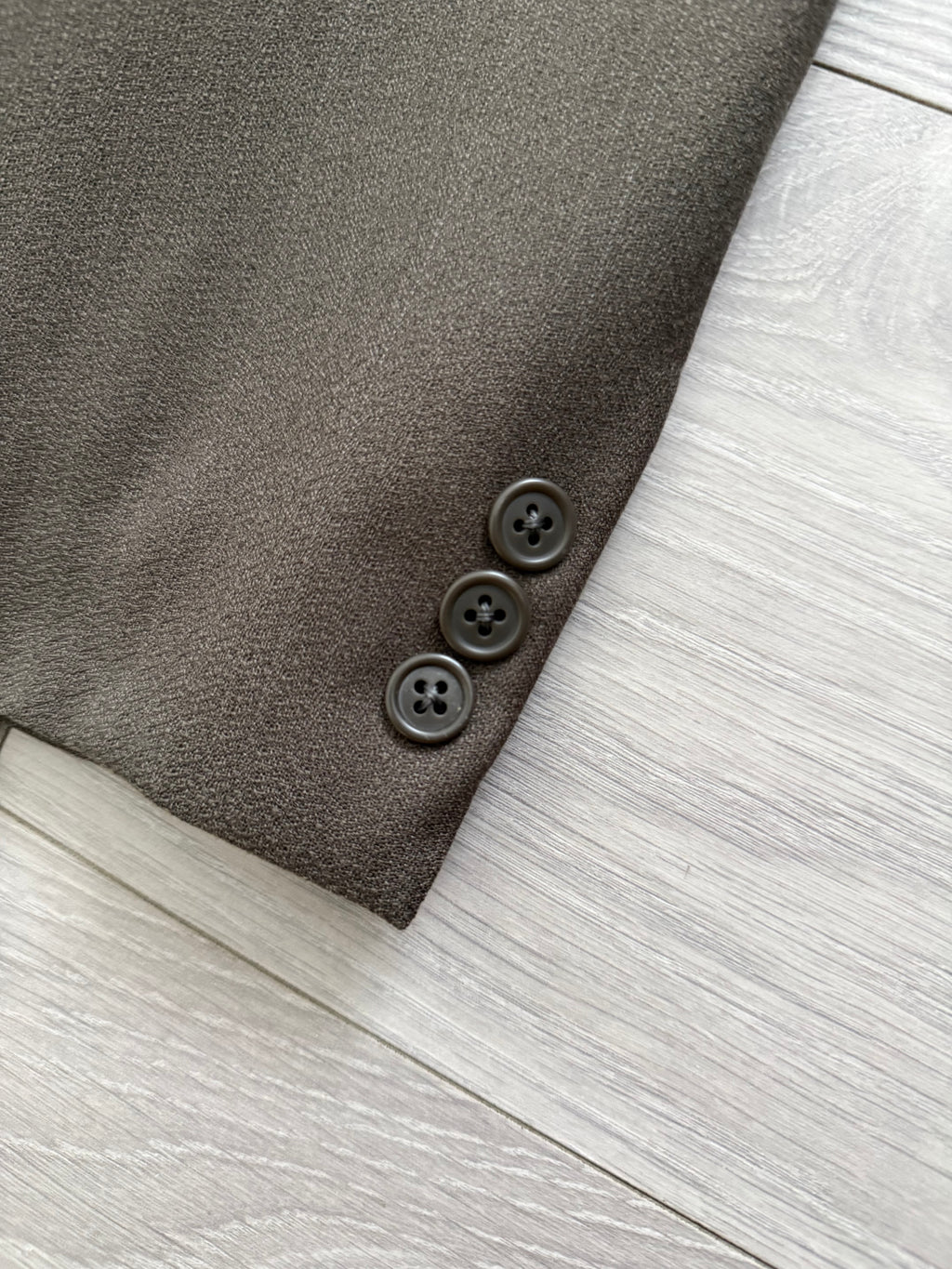 Giorgio Armani 1980s 2B Taupe Brown Wool Sports Jacket Blazer - Size XL