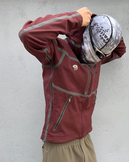 Mountain Hardwear Exposed Taped Seam Technical Conduit Jacket Burgundy - Size S