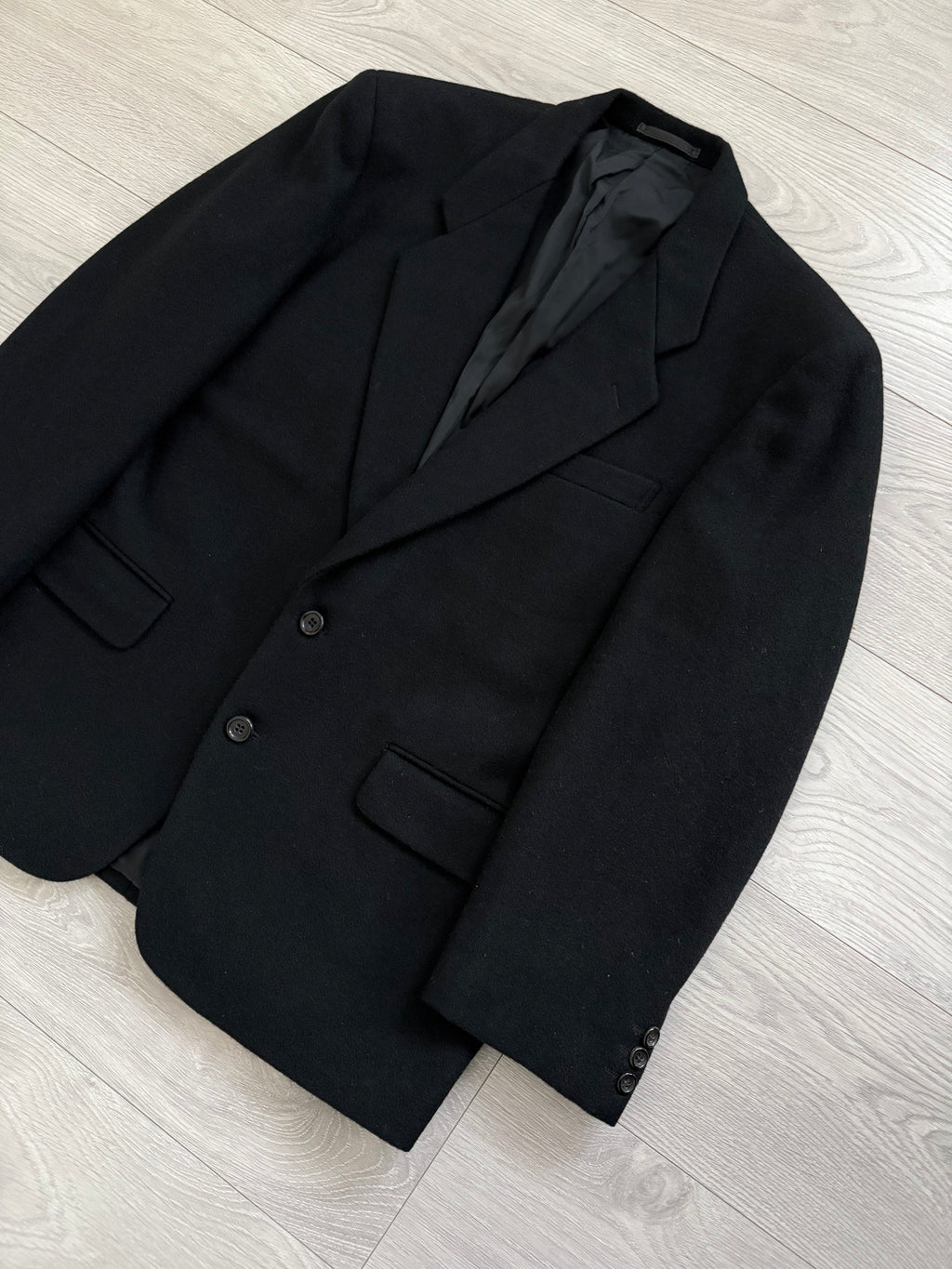 Comme Des Garcons Homme 1980s Triple Pleat Melton Wool Suit - M Jacket / 32" Waist