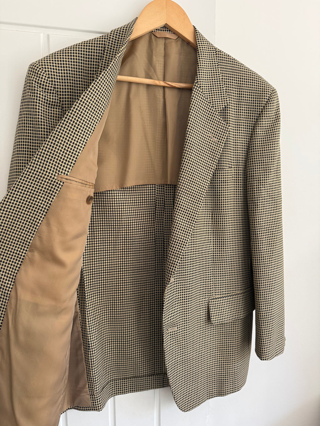 Dior 1980s 2B Unlined Textured Wool Sports Blazer Jacket - Size S